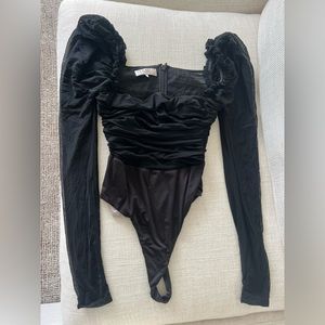 House of cb bodysuit, color black , size M( fits for S)